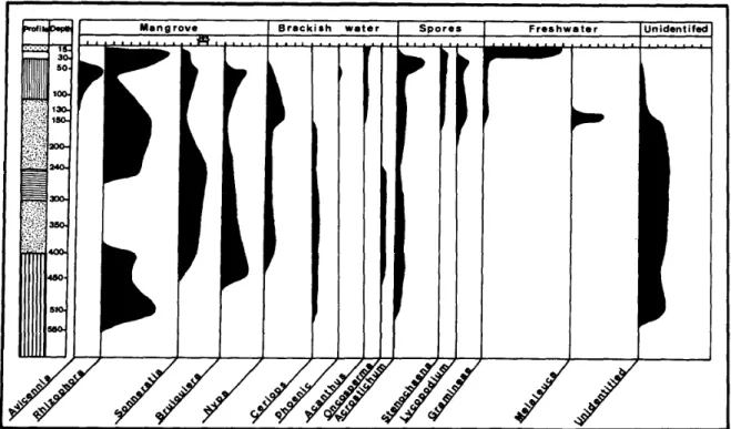 Fig. 11 Distribution of Arboreal Pollen in Profile C5