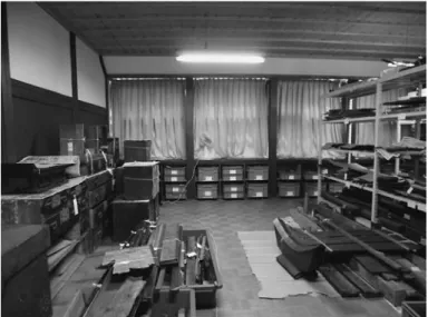 Figure 10 Temporary storage using an abandoned school.
