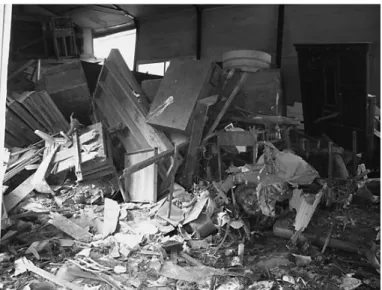 Figure 5 Folk objects inside a storage after the disaster.