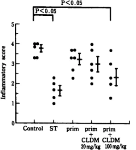 Fig.  7.  Enumeration  for  inflammatory  changes in  the  lungs.