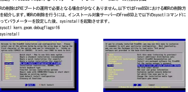 図 6. ブートマネージャーの設定では「None」を選択する 