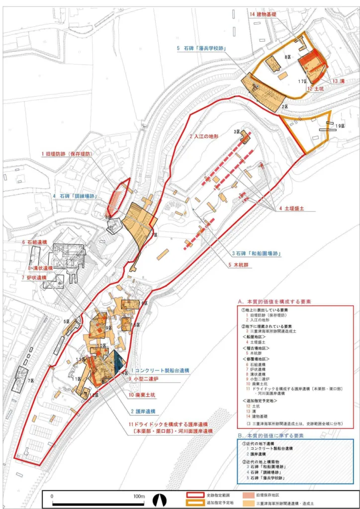 図 19  構成要素の区分（A） （B）の配置図 