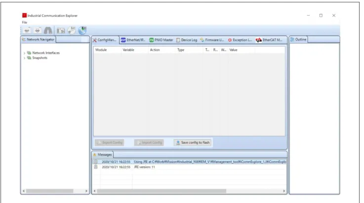 図 3.1  Industrial Communication Explorer (ICE) 