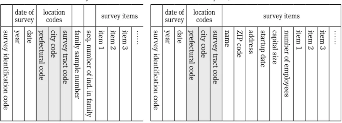Figure 1 Examples of record layout forms