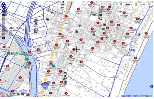 図 5  三重大学南側の基準点 