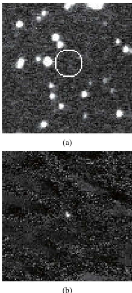 Figure 6: An asteroid detected using the method. 