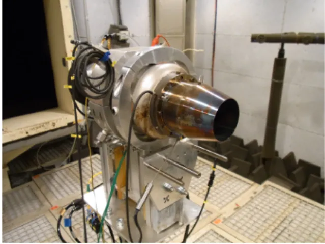 Fig. 5 Model jet engine for the hot-jet noise test. 
