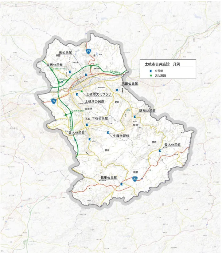 図  IV-6  市民文化系施設の位置 