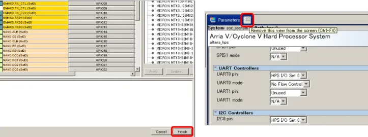 図 3-20  GPIO  設定時にクリックできなかった場合の対応方法 
