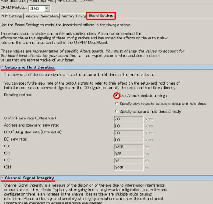 図  3-33    Board Settings  （1） 