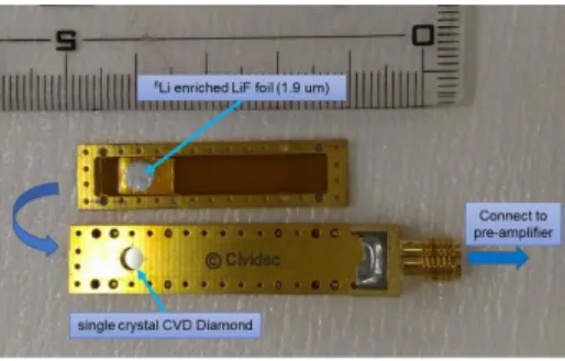 Figure 1. SDD and the lid pasted with  LiF foil with the thickness of 1.9 μm  