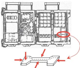 Fig. 6 XPS analysis points on an aluminum plate 