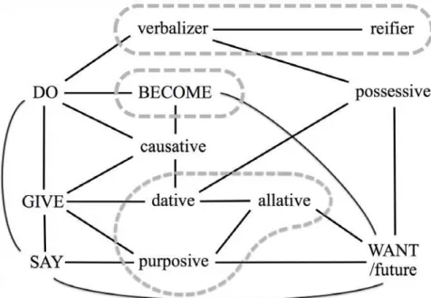 Figure 4: VE-cognates in Wamesa, Wooi and Ansus 