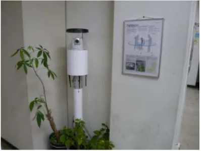 Fig. 3-6  フィールドサーバ展示  3.2.2  情報の内容 情報の内容の作成にあたり、林  芳正氏（大学生協東京事業連合  食堂事業部  課長） に、タイ産冷凍ほうれん草に関して大学生協から利用者にどのような情報を伝えたいかに 関してインタビューを行った。 インタビューの結果、大学生協がタイ産冷凍ほうれん草に関して食堂利用者に知ってほ しいと考えている情報は、以下のように整理できた。  ・  タイ産冷凍ほうれん草が「安全で安心」だということ。（以前に残留農薬問題のあった 中国産からの切り替えを行っ