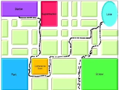 図  1  《Color Sound》実行画面          図  2  《Walking Soung》実行画面 