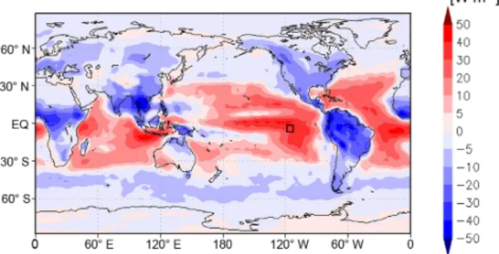 Figure 9. Changes in annual mean TOA shortwave CRE induced by implementing a shallow convection parameterization and  parame-ter tuning in the MIROC5 AGCM