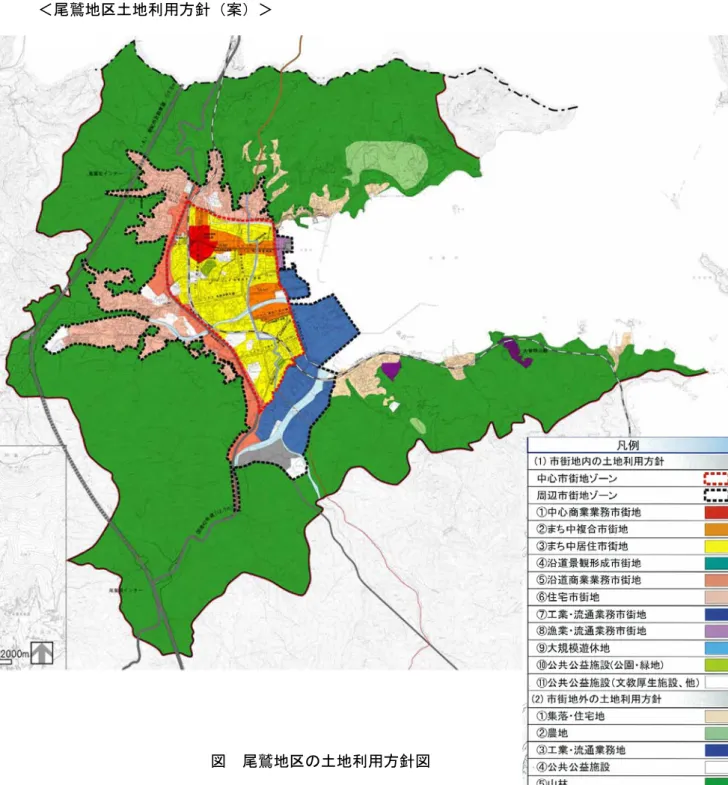 図  尾鷲地区の土地利用方針図 