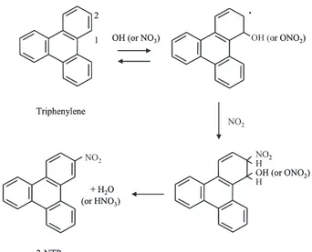 Fig. 1. Scheme of Formation of 2-NTP from OH or NO 3