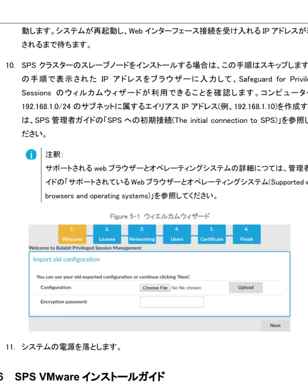Figure 5-1  ウィエルカムウィザード 