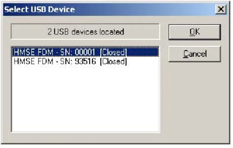 図 3-16   USB デバイスの選択 