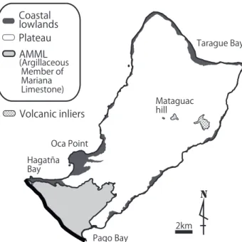 Figure 4. Project Area Divided into Three Topographies  (based on Siegrist et al., 2007)