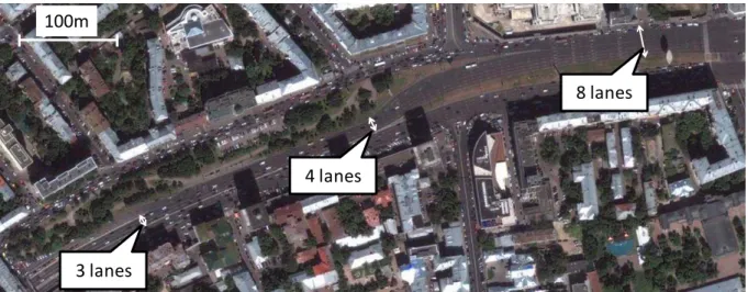 Figure 9 An Example of Rapidly Narrowing Road Width  2.3 Problems in Social System 