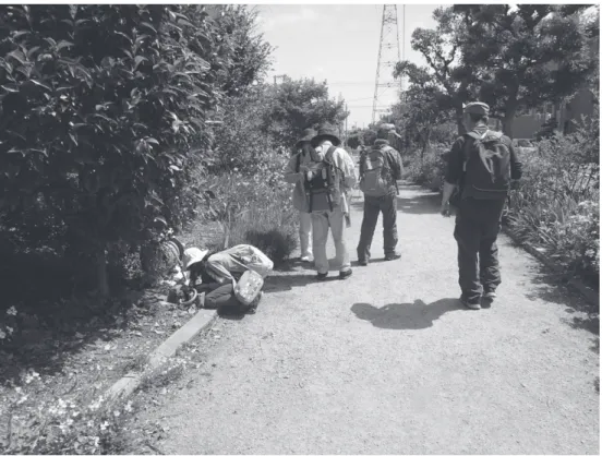 Fig. 4. Training of volunteers for collection and identification of the decollate snail