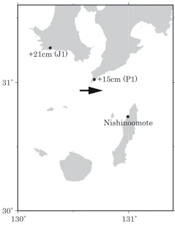 Fig. 12   Mean sea - level referenced against Tokyo  Peil around the Osumi Strait. Arrows indicate  capes attached by currents