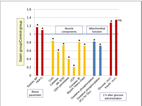 Figure 5  Effect of simvastatin on human skeletal muscle  25)