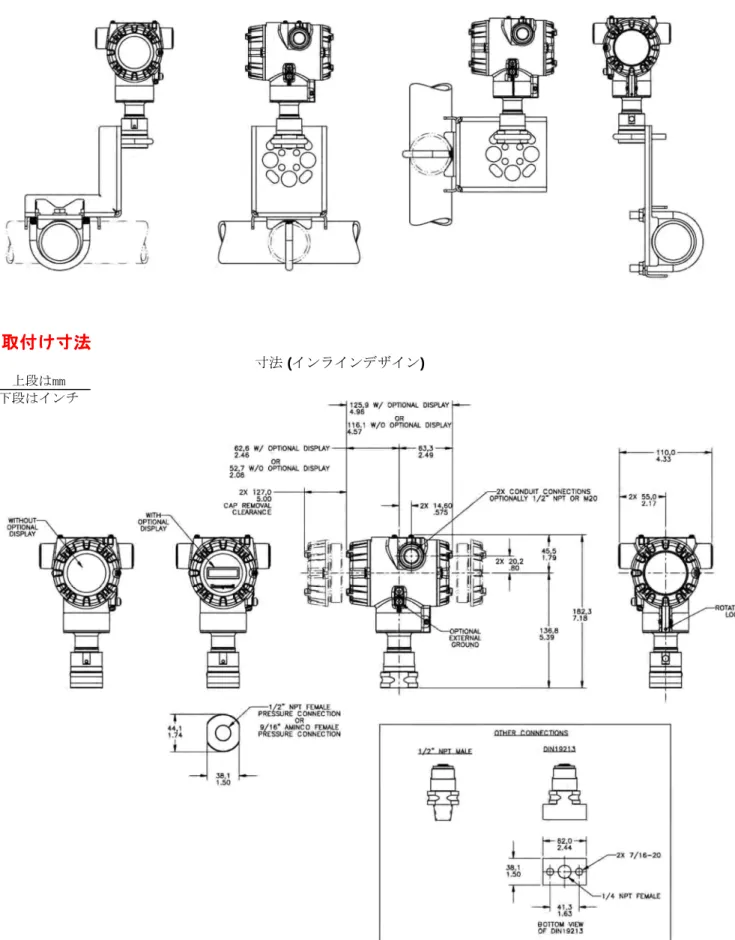 図  5  標準取付寸法 （STA72L, STA74L, STA77L） 