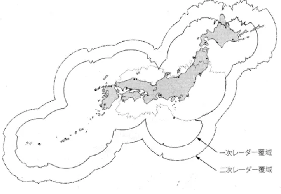 図  ３.3．日本におけるレーダ覆域 20) 