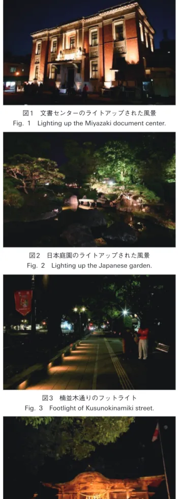 図 3 楠並木通りのフットライト