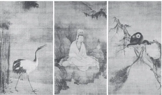 図 6 観音猿鶴図 牧谿筆 大徳寺所蔵