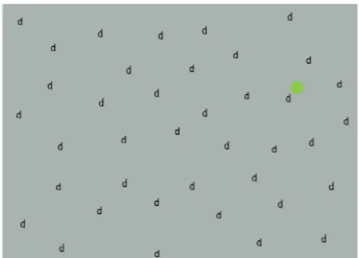 図  14 Visually guided saccade with a background pattern (VGS  with BG)  で提示された視覚刺激の例