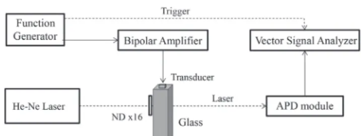 Figure 3　Ultrasonic pulse waveform.  （a）Detected with APD sensor,  （b）with hydrophone