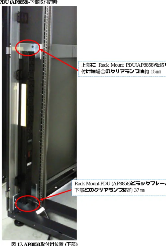 図 17. AP8858 取付け位置 (下部) 