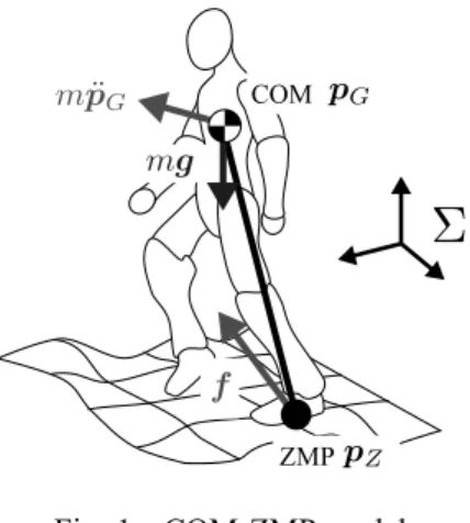 Fig. 1 COM-ZMP model