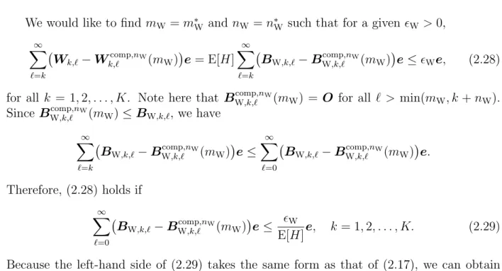 Figure 2 shows the computational procedures for W k,ℓ (k = 1, 2, . . . , K , ℓ = 0, k, k + 1, 