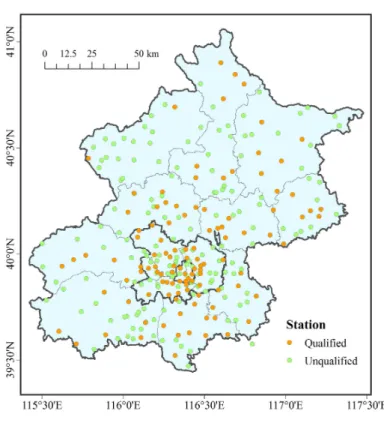 Figure 2. Distribution of meteorological stations. 