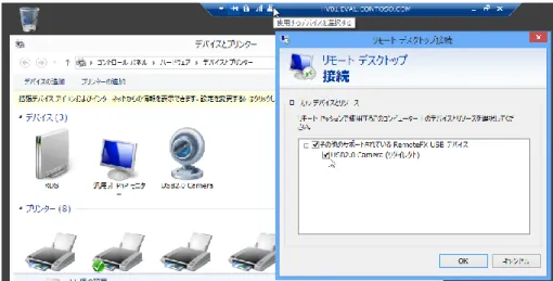 図  4: RD  セッション  ホストのセッションにクライアントの  USB  デバイスをリダイレクトしたところ 