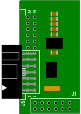 Fig 3.10-1 HUDI コネクタの実装(14pin)