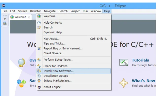 図   10  Eclipse Help メニュー 