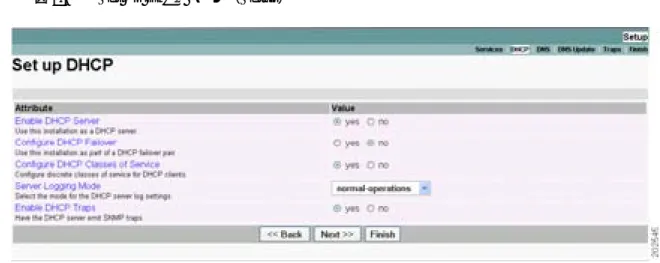 図 2-3 Set Up DHCP ページ（Setup）