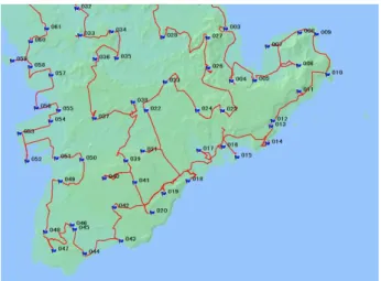 図 27.  沖縄本島南部糸満付近の拡大地図  考察    以上により、ダイオキシンなど難分解性物質の浄化に利用可能な選択的白色腐朽菌を含む「沖縄高専 独自の沖縄県内担子菌ライブラリー」を構築できた。また、様々な生理機能を持つ微生物を保持すると 考えられる沖縄高専独自の沖縄土壌ライブラリーが構築できた。これら２つのライブラリーからは、す でに放線菌 7) 、選択的白色腐朽菌 8) 、抗腫瘍活性物質 9) 、アルカン類資化性細菌 10) 、シデロフォア産生 性真菌 11) 、キチン質分解性細菌 12) を産生