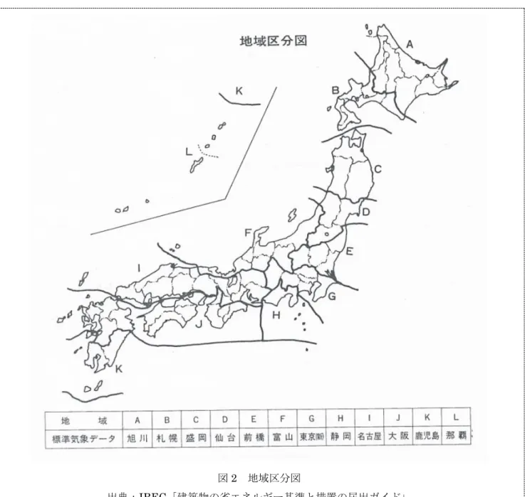 図 2  地域区分図 