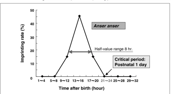 Figure 4: Critical period of imprinting phenomenon