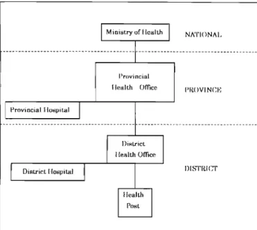Fig. 2 Broad administrative structure of public system in Lao P.D.R. {Holland et al., 1995)り
