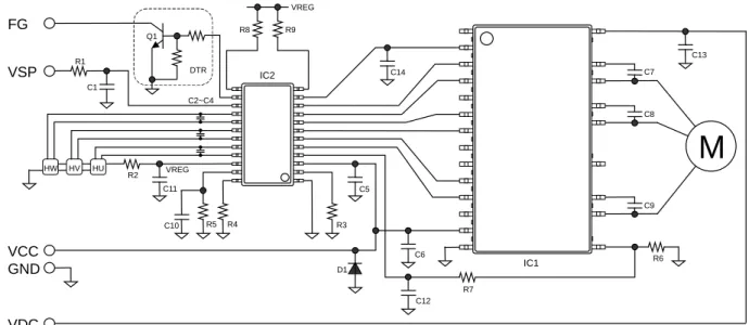 Figure 37.  アプリケーション回路例（広角通電ドライバ） 