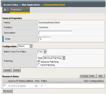 図 1.6  [Web Application] の設定