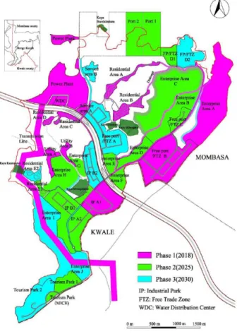 図 3：Dongo Kundu SEZ 開発地図（JICA 2015） 